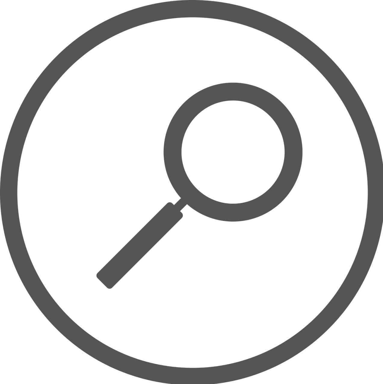 decorative magnifying glass icon